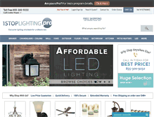 Tablet Screenshot of 1stoplightingpro.com